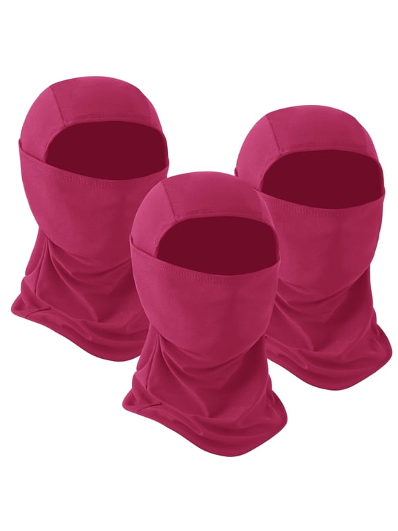 Balaclava Face Mask for Men and Women Winter Windproof Breathable Lightweight Ski Mask, Black, 3-Pack