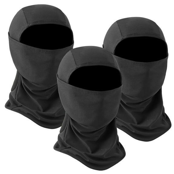 REDESS Balaclava Face Mask for Men and Women Winter Windproof Breathable Lightweight Ski Mask, Black, 3-Pack