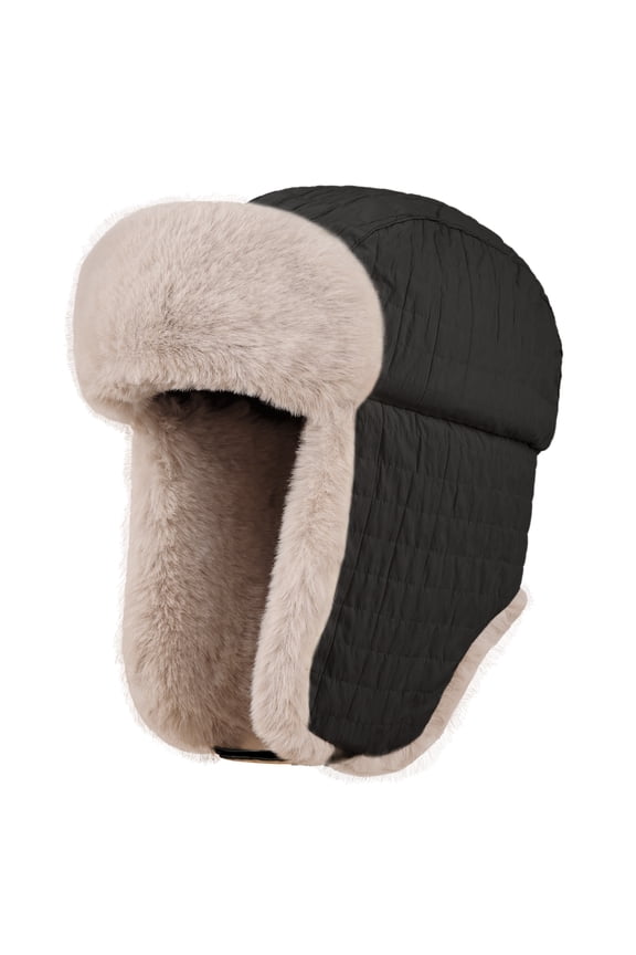 Unisex Trapper Hat Winter Warmer Ear Flaps Windproof Skiing Hat for Women Men
