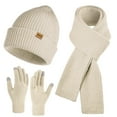 thumbnail image 1 of REDESS Beanie Hat and Gloves Scarf Winter Set for Men and Women，Black, 1 of 6