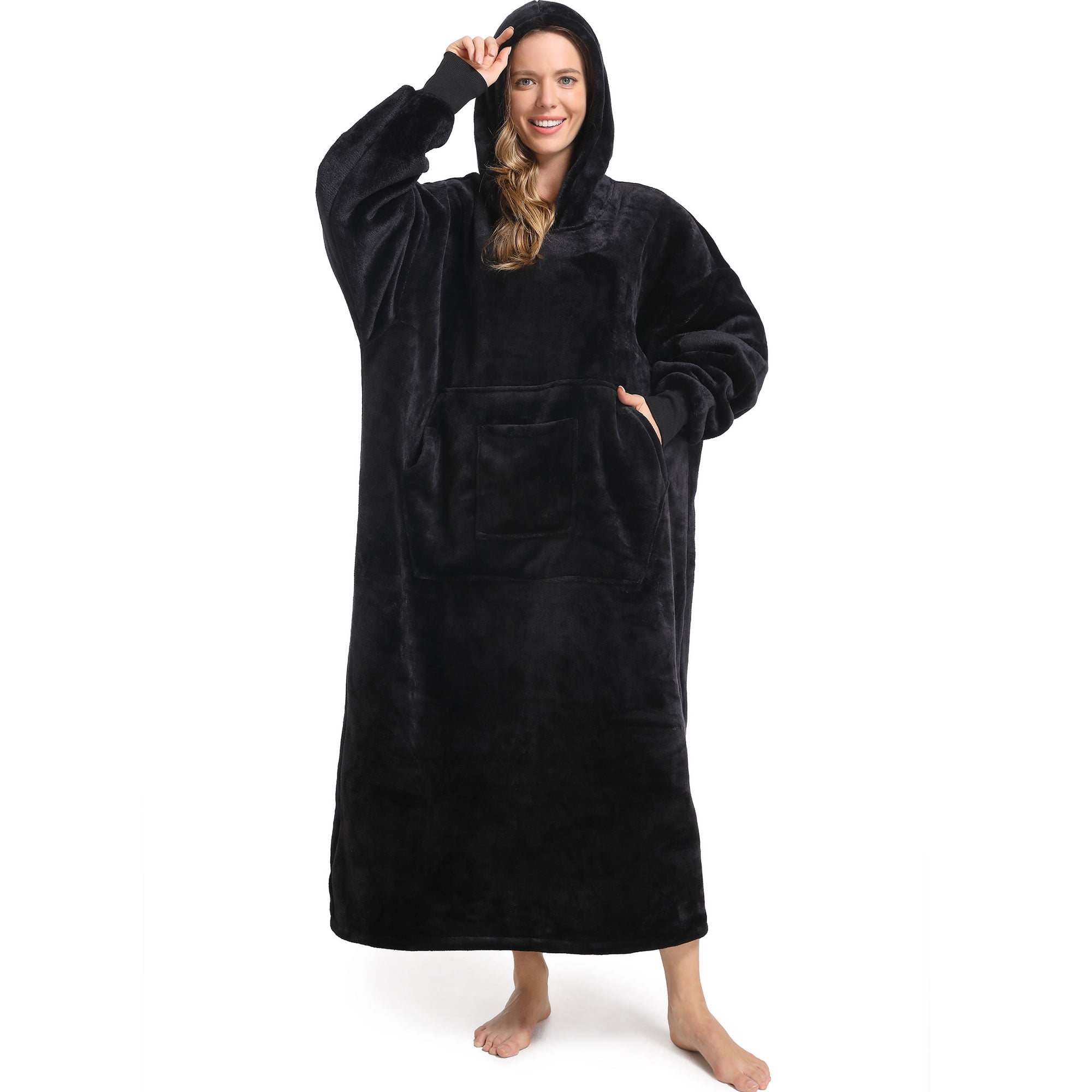 REDESS Wearable Blanket Hoodie, Oversized Sherpa Blanket Hoodie
