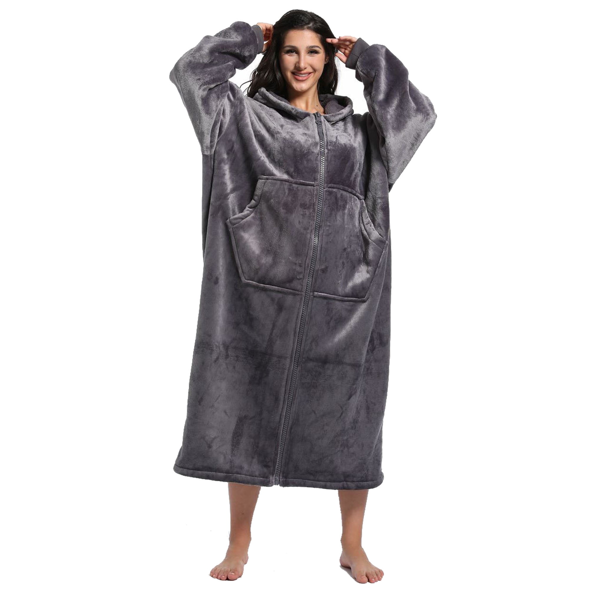 REDESS Wearable Blanket Hoodie, Oversized Sherpa Blanket Hoodie