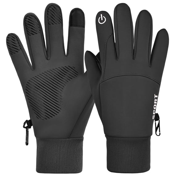 REDESS Winter Gloves for Men & Women, Touch Screen Warm Fleece Lined Gloves, Water‑Resistant Windproof Non‑Slip Daily Cold Weather Gloves