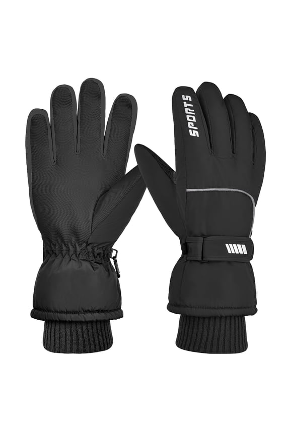 Men's Winter Gloves with Waterproof Touchscreen for Outdoor Sprots Ski Snowboard ,Black