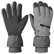 Winter Gloves for Men and Women with Touch Screen Waterproof for Ski Black