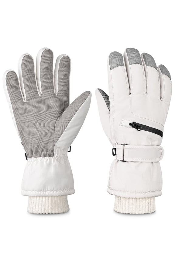 Winter Gloves for Men and Women with Touch Screen Waterproof for Ski Black