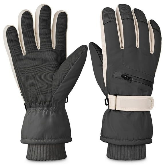 REDESS Winter Gloves for Men and Women with Touch Screen Waterproof for Ski Black