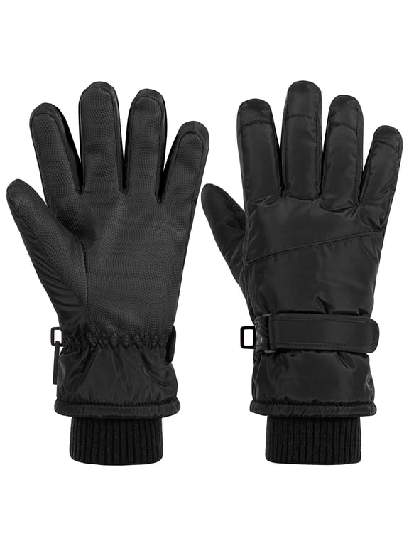 Winter Waterproof Gloves for Women Ski Snow Snowboard Touchscreen Black Touchscreen Gloves