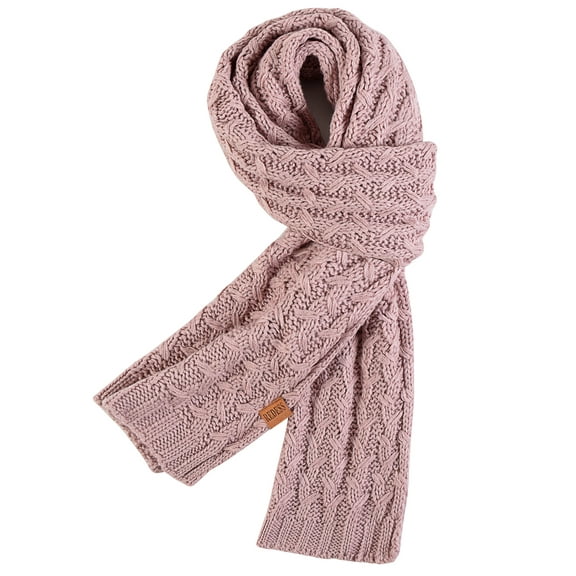 REDESS Women's Knit Winter Scarf, Warm Long Chunky Scarf, Pink