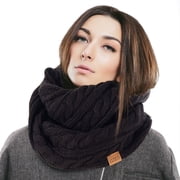 REDESS Winter Scarf for Women Knit Solid Color Pattern Infinity Circle Loop Scarves for Adult Unisex Cold Weather