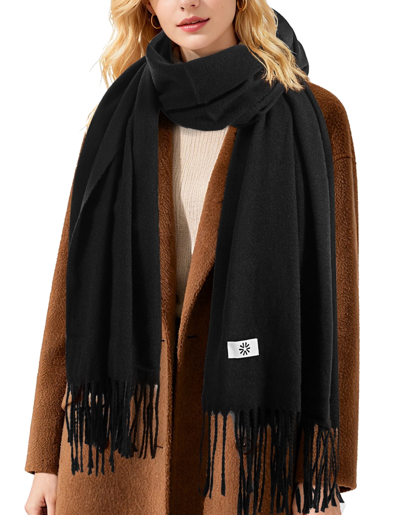 REDESS Womens Scarf,Winter Warm Soft Knit Long Thick Scarves for Unisex ...