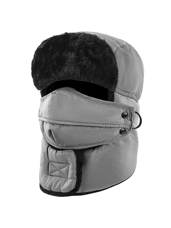 Winter Trooper Trapper Hat for Men and Women,Winter Ski Hat with Ear Flap & Around the Neck