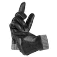 thumbnail image 1 of REDESS Winter Warm Genuine Leather Gloves for Men-Black, 1 of 7