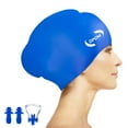 thumbnail image 1 of REDESS Women Silicone Swimming Cap, Swim Hats for Long Hair for Women and Men -Black, 1 of 9