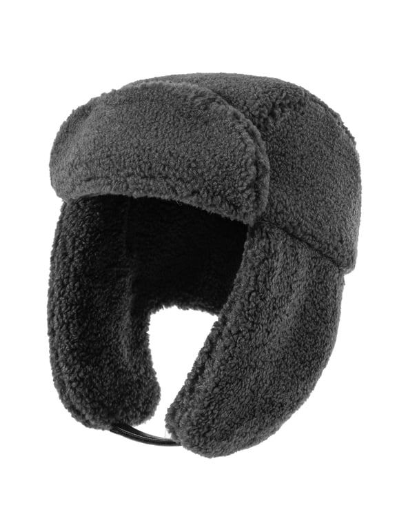 Women's Trapper Hat Winter Warm Fleece Windproof Cold Weather Thickened Hat Unisex