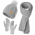 thumbnail image 1 of REDESS Women's Hat and gloves Scarf Winter Set,Beanie Hat Touch Screen Gloves Long Scarf Sets for Women, 1 of 5