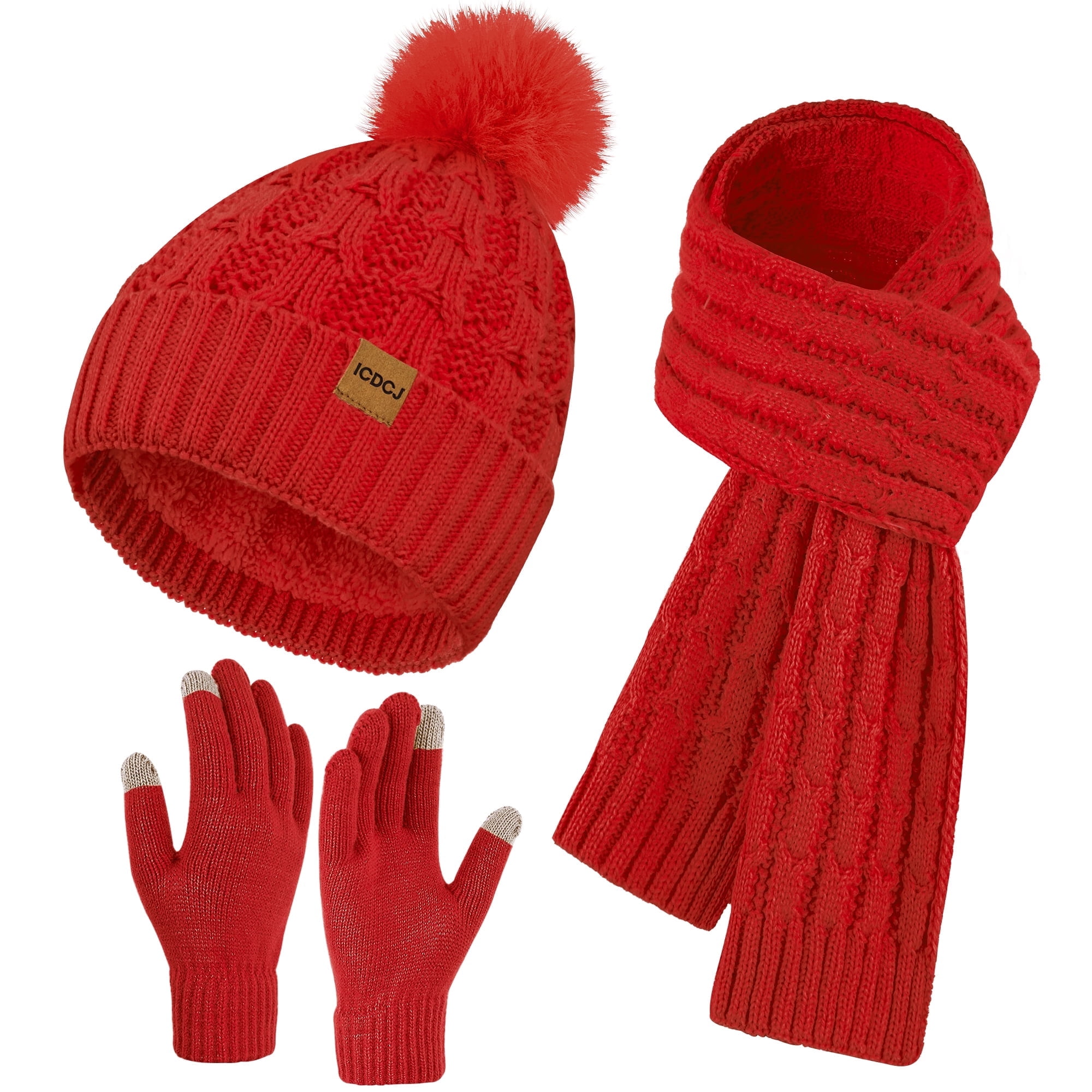 REDESS Hat,Scarf and Gloves Sets for Women