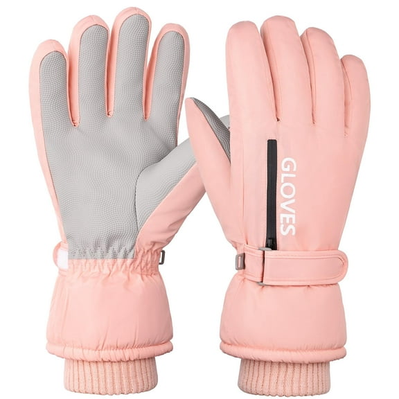 REDESS Women's Waterproof Touchscreen Winter Ski Snowboard Gloves, Black