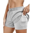 thumbnail image 1 of REDESS Athletic Shorts for Women Elastic Waistband with Liner and Pockets Gym Workout Yoga Running Shorts., 1 of 7
