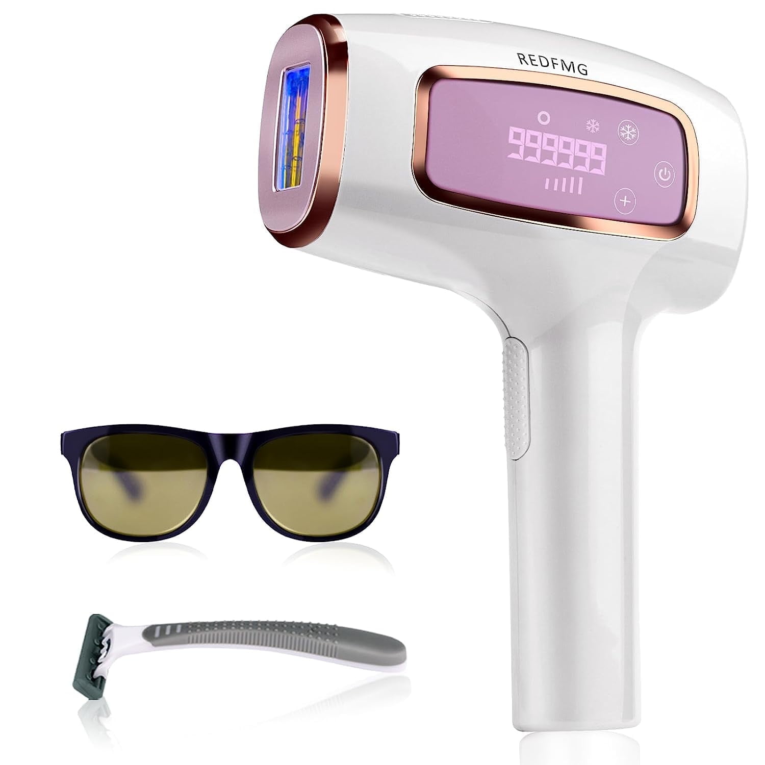 REDFMG Portable IPL Laser Hair Removal Device for Women 