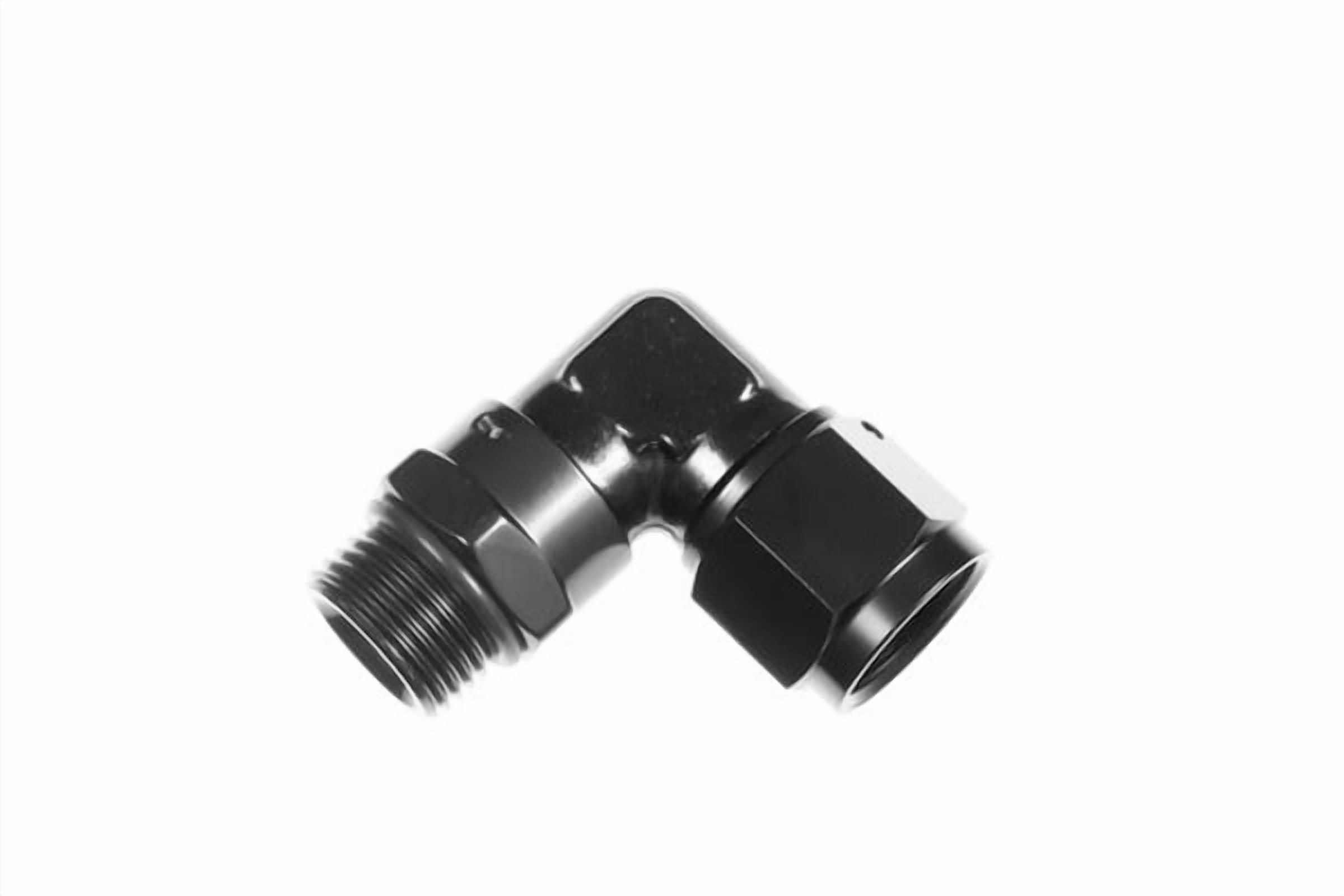 REDHORSE PERFORMANCE 8AN Female to 8AN ORB Male Swivel 90Deg Black partNumber: 8291-08-08-2