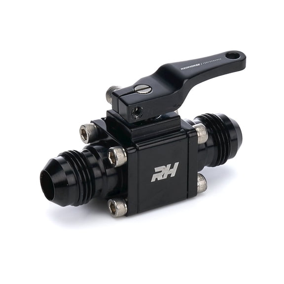 REDHORSE PERFORMANCE Inline Shut Off Valve 8AN Male Inlet/Outlet
