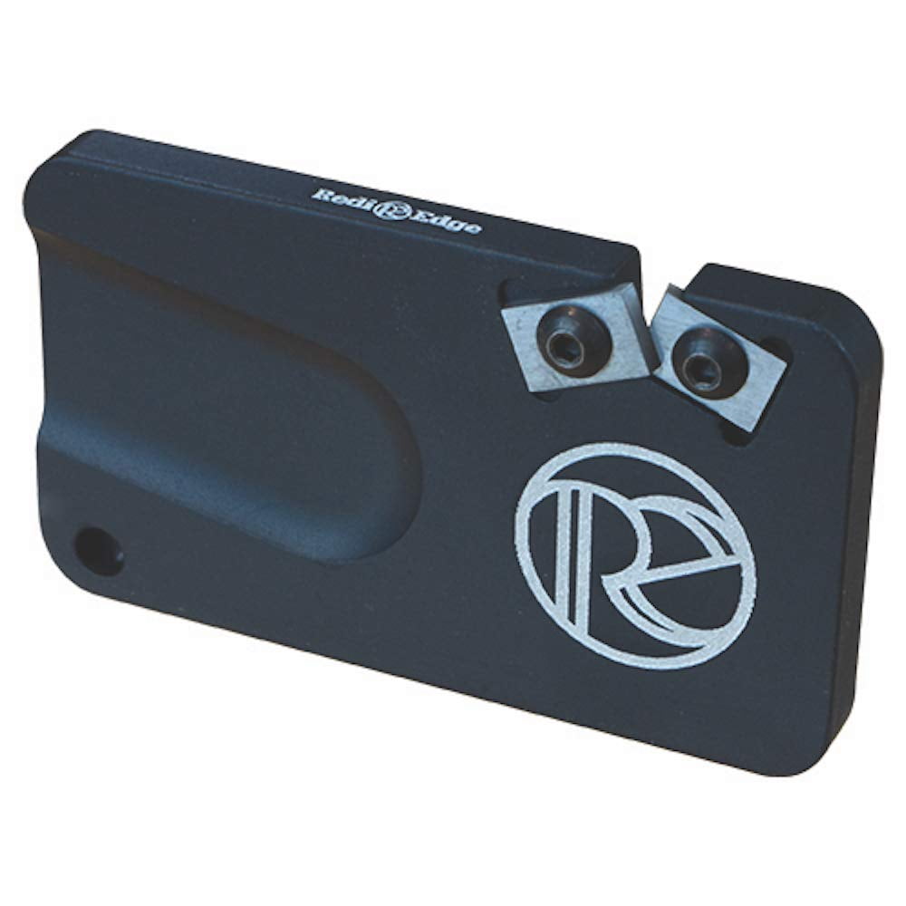 REDI-EDGE/KLAWHORN IND REPS201BL Pocket Knife Sharpener Duromite Carbide Black with Nylon Sheath