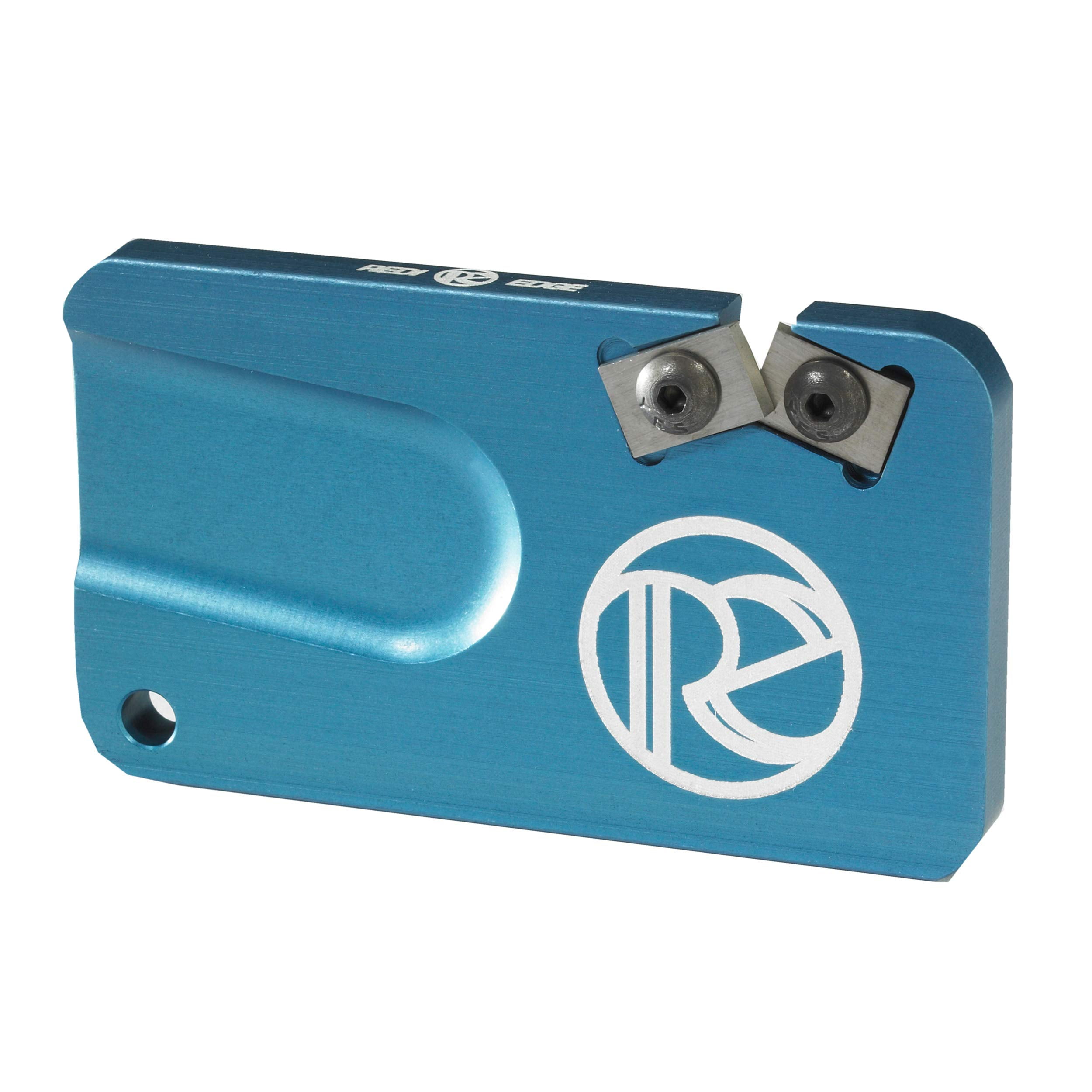 REDI-EDGE/KLAWHORN IND REPS201BU Pocket Knife Sharpener Duromite Carbide Blue with Nylon Sheath
