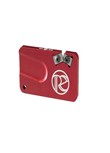 REDI-EDGE/KLAWHORN IND REPS201RD Pocket Knife Sharpener Duromite Carbide Red with Nylon Sheath