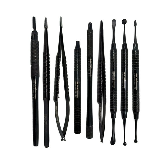REDLAND Dental Microsurgery Kit 9 pcs (Black Series)