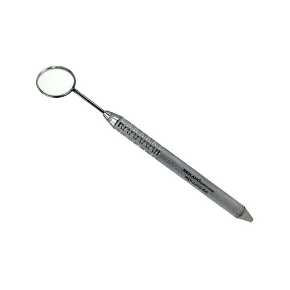 REDLAND Dental Mirror Handle Silverline Satin Steel