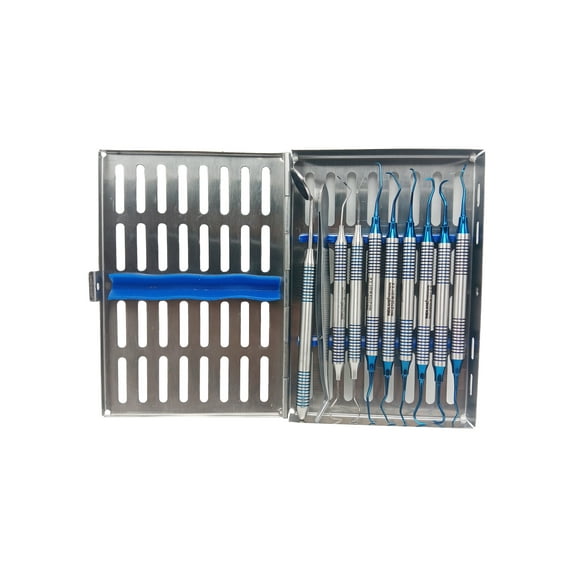 REDLAND Diagnostic Instruments Kit 10 Pcs with Autoclavable Cassette (Blueline)