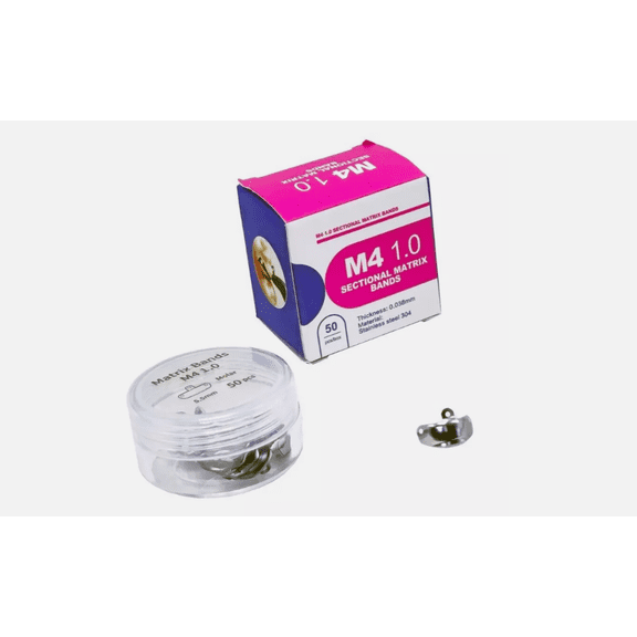 REDLAND Sectional Matrix, M4 1.0 Matrices Refill, All Sizes 50/Pack (3.5mm Deciduous)