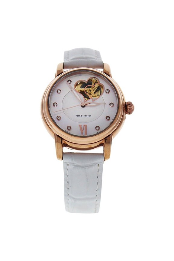 REDM2 Rose Gold/White Leather Strap Watch