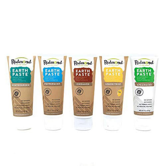 REDMOND Earthpaste All Natural NonFluoride Vegan Non GMO Real