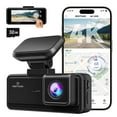 thumbnail image 1 of REDTIGER 4K Car Dash Cam, 3.18'' Touch Screen Dash Cam Front, 5GHz Wifi App Control, 2160P UHD Dash Camera for Cars with Night Vision, Built-in GPS, Loop Rcording, Free 32GB Card, Vehicle, Black, 1 of 9