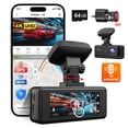 thumbnail image 1 of REDTIGER A8 Dash Cam Front and Rear, 4K Car Dash Camera with AI Driver Assistance, Built-in GPS, 3.18" IPS Touch Screen, Night Vision, 24H Parking Monitor, G-Sensor, Includes 64GB Card, 1 of 12