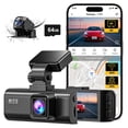 thumbnail image 1 of REDTIGER Dash Cam Front and Rear, Dash Cam 4K with WiFi & GPS, 4K/2.5K Front+1080P Rear Dashcam, Dash Camera with Night Vision, 3.18'' LCD Screen, Loop Recording, Black, 1 of 13