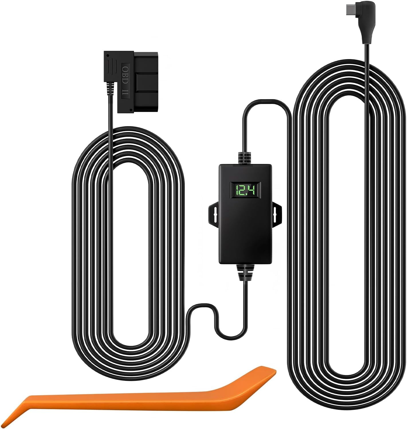 REDTIGER Dash Cam OBD Hardwire Kit, Power Cable Type USB C Port,10FT