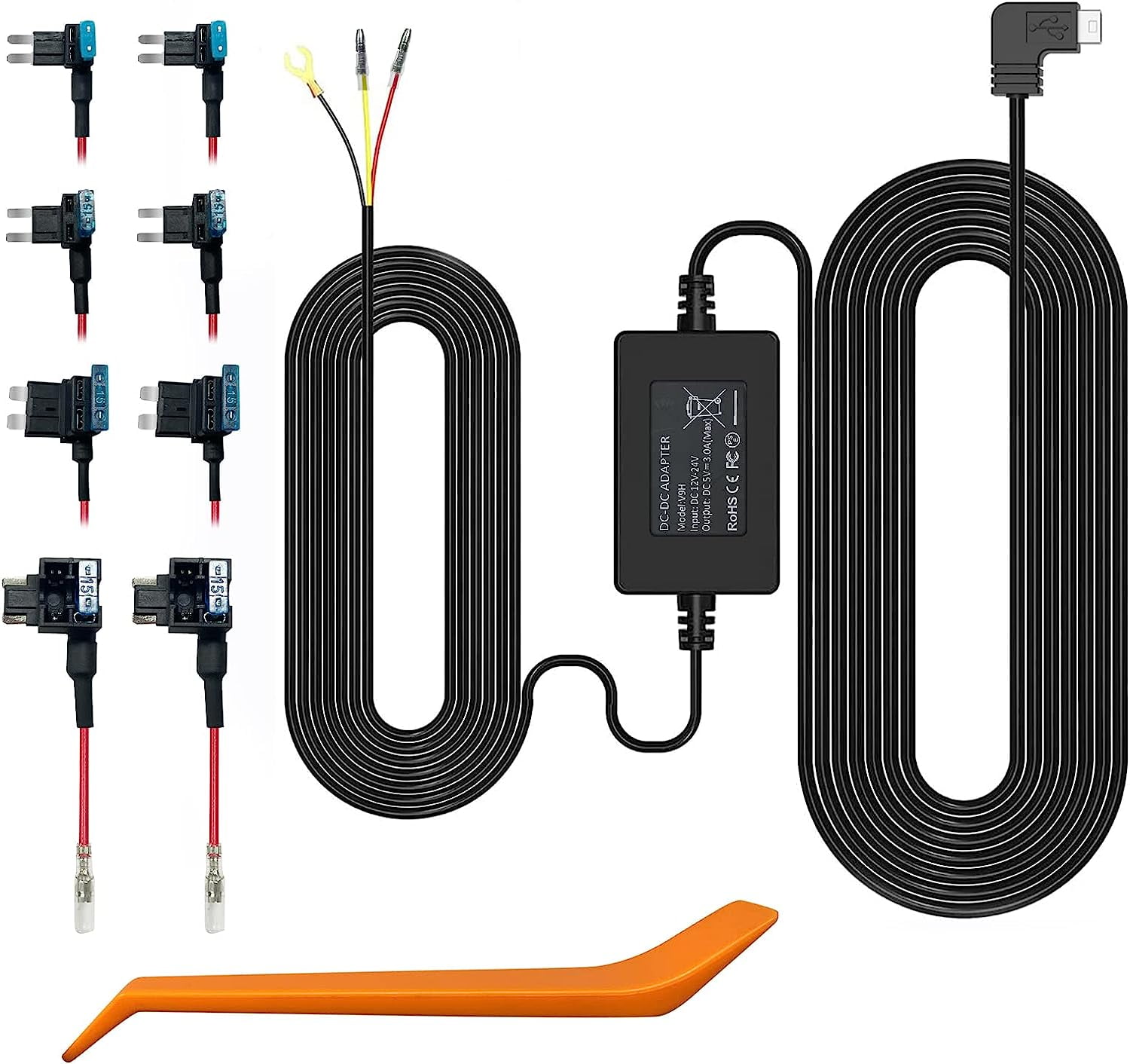 REDTIGER F7N Dash Cam Hardwire Kit USB C Port, Dashboard Camera Car