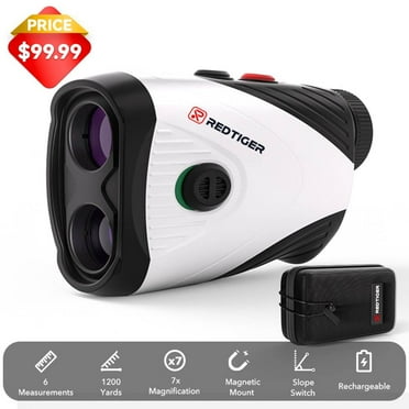 REDTIGER Laser Golf/Hunting Rangefinder, 7X Magnification Clear View 1200 Yards Laser Range Finder, Slope Measurement, Flag Pole Lockin, Short
