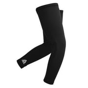 Reebok ActivChill Compression Leg Sleeves, S/M - L/XL, Black, Cooling, Seamless, Anti-Slip, Unisex, 2 Pack