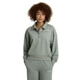 thumbnail image 1 of Reebok Women's All Seasons Oversize Polo Sweatshirt, Sizes XS–4X, 1 of 7
