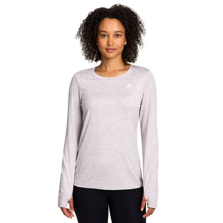 Reebok Women's and Women's Plus Legacy Core Knit Performance Long Sleeve T-Shirt, Sizes XS-4X
