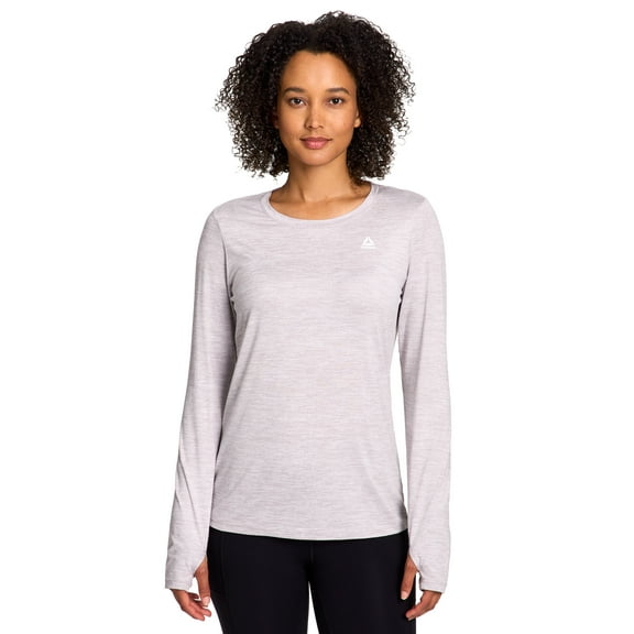 Reebok Women's and Women's Plus Legacy Core Knit Performance Long Sleeve T-Shirt, Sizes XS-4X