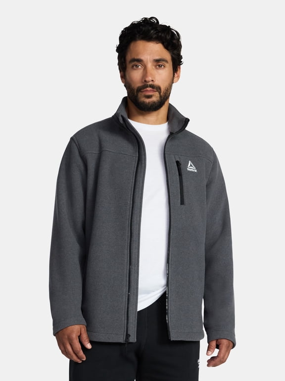 Men and Big Men's Fleece Zip Jacket, Sizes S-3XL