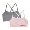 thumbnail image 1 of Reebok Girl's Seamless Longline Bralette, 2-Pack, Sizes S-XL, 1 of 3
