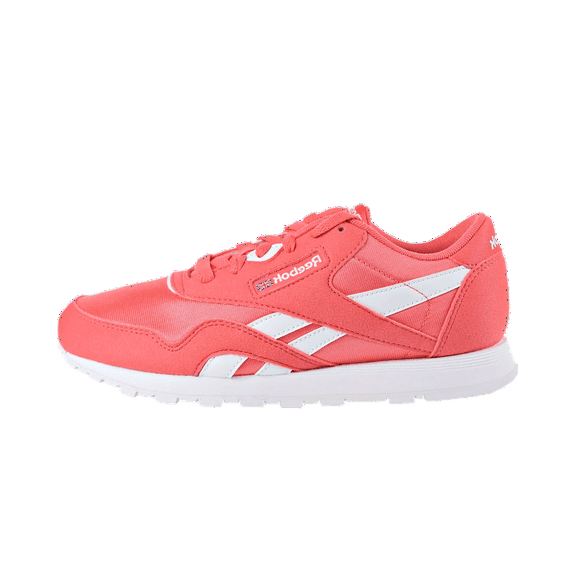 REEBOK GRADE SCHOOL Classic Leather Nylon GS "Bright Rose/White" CN7626 from Stadium Goods