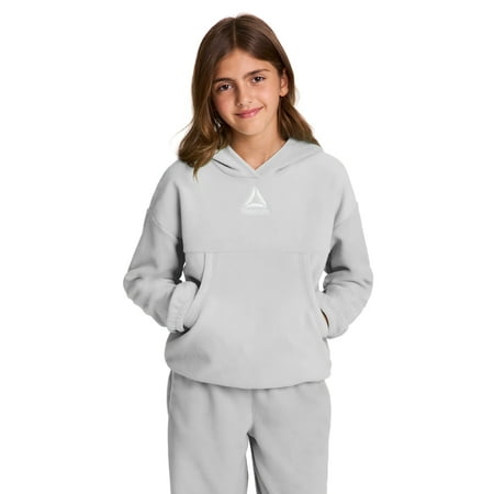 Reebok Girl's Athletic Venture Fleece Pullover Hoodie, Sizes 4-18
