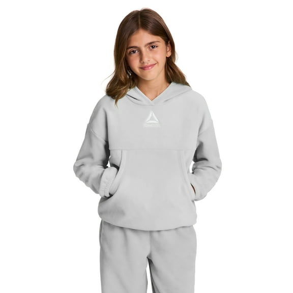 Reebok Girl's Athletic Venture Fleece Pullover Hoodie, Sizes 4-18